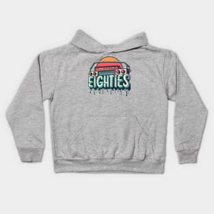 80s Eighties Throwback Vintage - Retro Eighties Girl Pop Culture Kids Hoodie